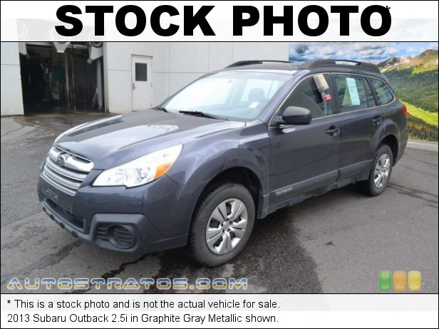 Stock photo for this 2013 Subaru Outback 2.5i 2.5 Liter SOHC 16-Valve VVT Flat 4 Cylinder Lineartronic CVT Automatic