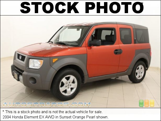 Stock photo for this 2004 Honda Element EX AWD 2.4 Liter DOHC 16-Valve i-VTEC 4 Cylinder 4 Speed Automatic