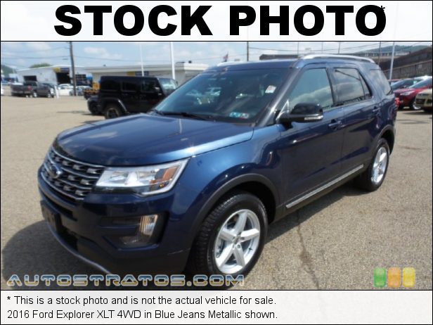 Stock photo for this 2016 Ford Explorer XLT 4WD 3.5 Liter DOHC 24-Valve Ti-VCT V6 6 Speed SelectShift Automatic