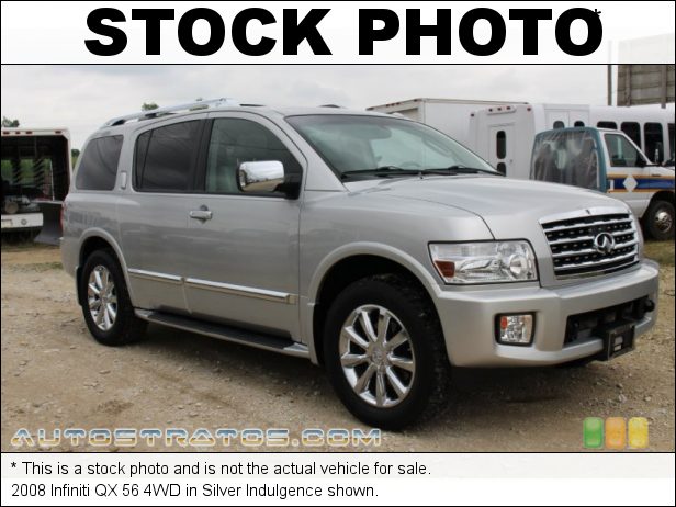 Stock photo for this 2008 Infiniti QX 56 4WD 5.6 Liter DOHC 32-Valve V8 5 Speed Automatic