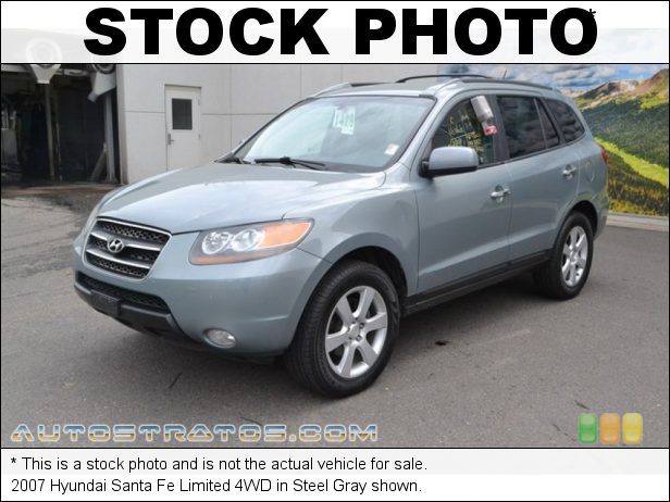 Stock photo for this 2007 Hyundai Santa Fe 4WD 3.3 Liter DOHC 24 Valve V6 5 Speed Shiftronic Automatic