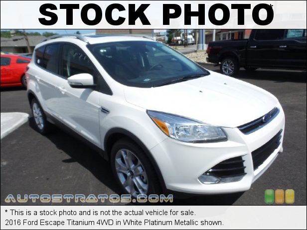Stock photo for this 2016 Ford Escape Titanium 4WD 2.0 Liter EcoBoost DI Turbocharged DOHC 16-Valve Ti-VCT 4 Cylind 6 Speed SelectShift Automatic
