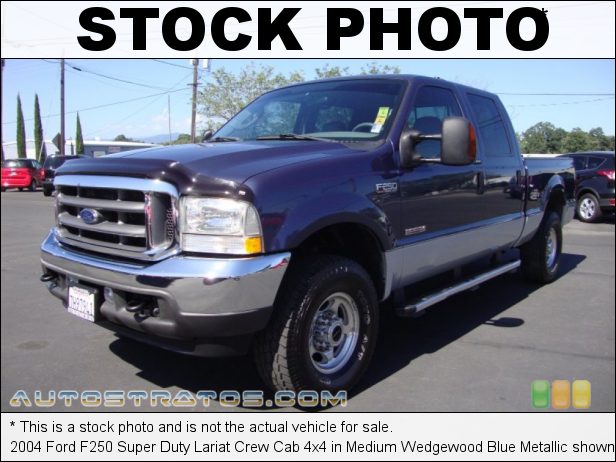 Stock photo for this 2004 Ford F250 Super Duty XLT Crew Cab 4x4 6.0 Liter OHV 32-Valve Power Stroke Turbo Diesel V8 5 Speed Torqshift Automatic