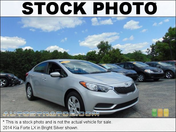 Stock photo for this 2014 Kia Forte LX 1.8 Liter DOHC 16-Valve CVVT 4 Cylinder 6 Speed Sportmatic Automatic