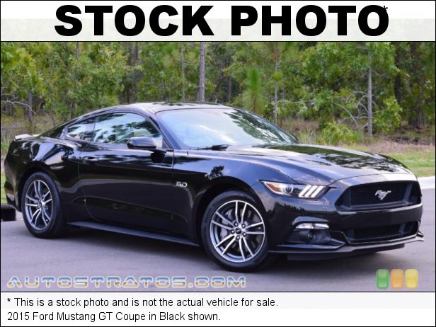 Stock photo for this 2015 Ford Mustang GT Coupe 5.0 Liter DOHC 32-Valve Ti-VCT V8 6 Speed Manual