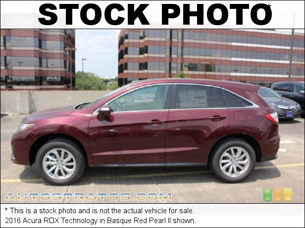 Stock photo for this 2016 Acura RDX Technology 3.5 Liter DOHC 24-Valve i-VTEC V6 6 Speed Sequential Sportshift Automatic