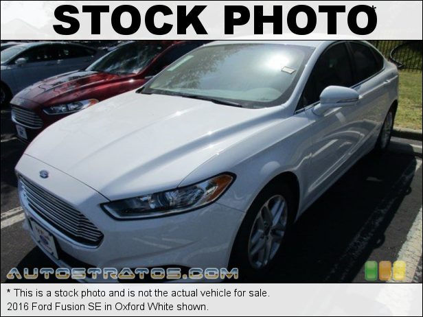 Stock photo for this 2016 Ford Fusion SE 2.5 Liter DOHC 16-Valve i-VCT 4 Cylinder 6 Speed SelectShift Automatic