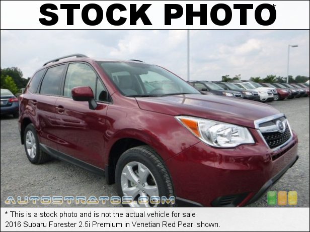 Stock photo for this 2016 Subaru Forester 2.5i Premium 2.5 Liter DOHC 16-Valve VVT Flat 4 Cylinder Lineartronic CVT Automatic