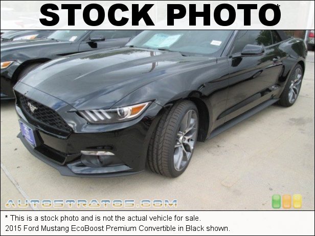 Stock photo for this 2015 Ford Mustang EcoBoost Premium Convertible 2.3 Liter GTDI Turbocharged DOHC 16-Valve EcoBoost 4 Cylinder 6 Speed Manual