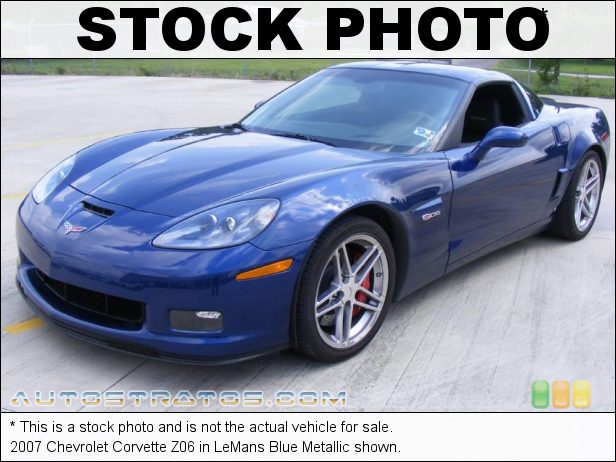 Stock photo for this 2007 Chevrolet Corvette Z06 7.0 Liter OHV 16-Valve LS7 V8 6 Speed Manual