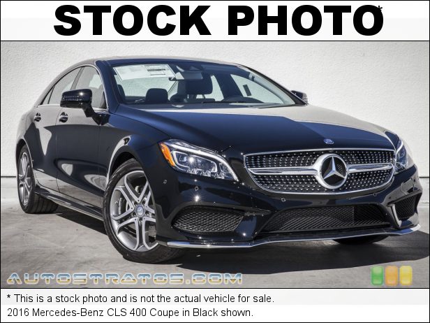 Stock photo for this 2016 Mercedes-Benz CLS 400 Coupe 3.0 Liter DI Twin-Turbocharged DOHC 24-Valve VVT V6 7 Speed Automatic