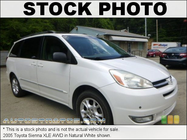 Stock photo for this 2005 Toyota Sienna XLE AWD 3.3 Liter DOHC 24-Valve V6 5 Speed Automatic