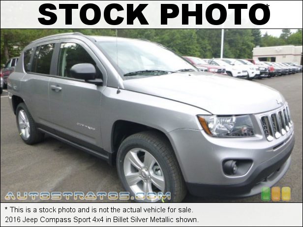 Stock photo for this 2016 Jeep Compass Sport 4x4 2.4 Liter DOHC 16-Valve VVT 4 Cylinder 6 Speed Automatic