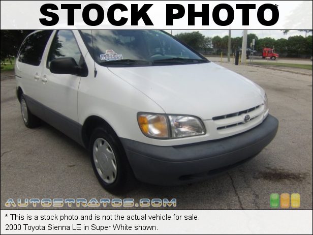 Stock photo for this 2000 Toyota Sienna LE 3.0 Liter DOHC 32-Valve V6 4 Speed Automatic