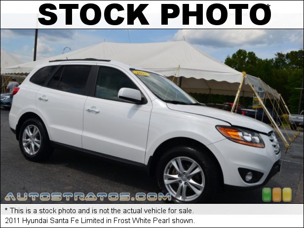 Stock photo for this 2011 Hyundai Santa Fe Limited 2.4 Liter DOHC 16-Valve VVT 4 Cylinder 6 Speed Shiftronic Automatic