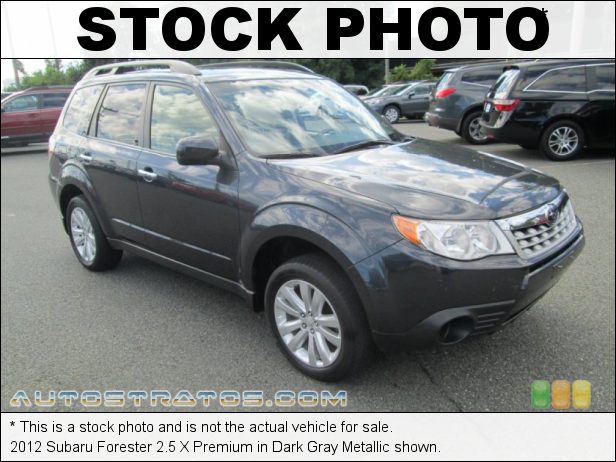Stock photo for this 2012 Subaru Forester 2.5 X Premium 2.5 Liter DOHC 16-Valve VVT 4 Cylinder 4 Speed Automatic