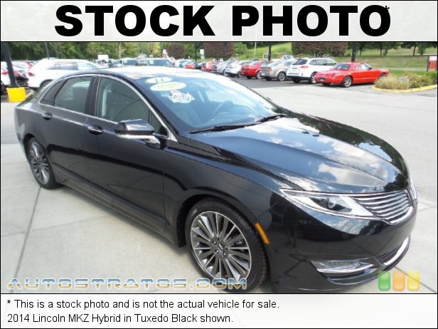 Stock photo for this 2014 Lincoln MKZ Hybrid 2.0 Liter Atkinson-Cycle DOHC 16-Valve iVCT 4 Cylinder Gasoline/ e-CVT Automatic