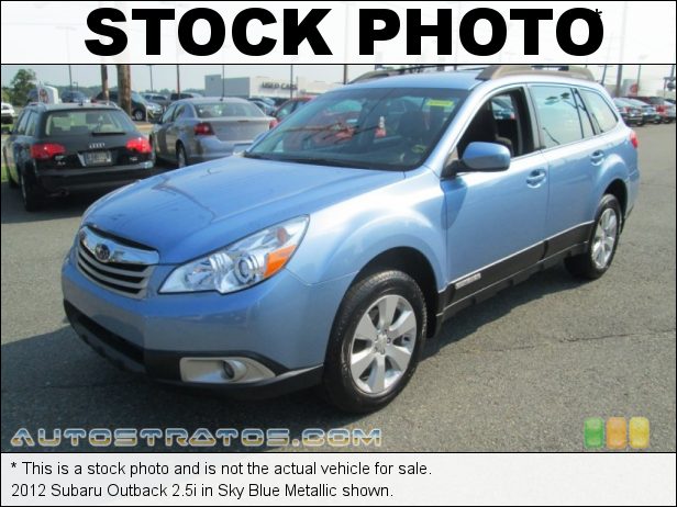 Stock photo for this 2012 Subaru Outback 2.5i 2.5 Liter SOHC 16-Valve VVT Flat 4 Cylinder Lineartronic CVT Automatic