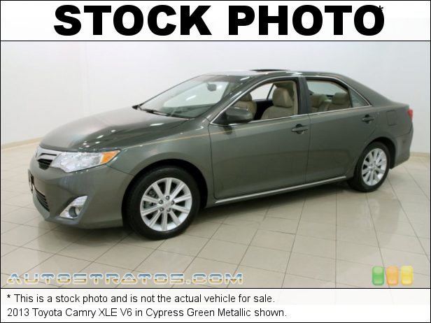 Stock photo for this 2013 Toyota Camry XLE V6 3.5 Liter DOHC 24-Valve Dual VVT-i V6 6 Speed ECT-i Automatic