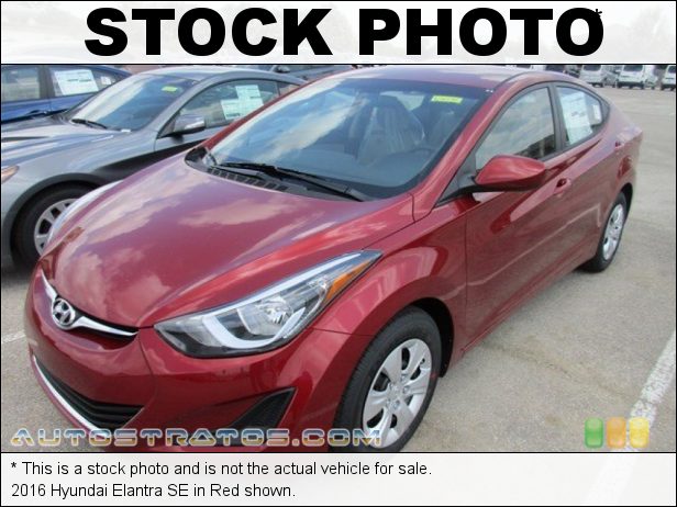Stock photo for this 2016 Hyundai Elantra  1.8 Liter DOHC 16-Valve D-CVVT 4 Cylinder 6 Speed SHIFTRONIC Automatic