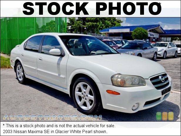 Stock photo for this 2003 Nissan Maxima SE 3.5 Liter DOHC 24-Valve V6 4 Speed Automatic