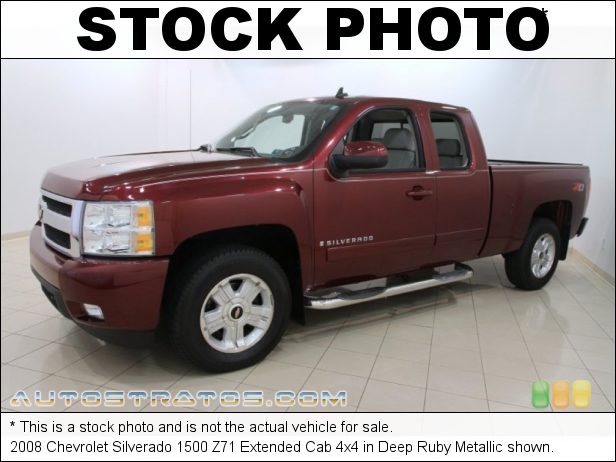 Stock photo for this 2008 Chevrolet Silverado 1500 Extended Cab 4x4 5.3 Liter OHV 16-Valve Vortec V8 4 Speed Automatic