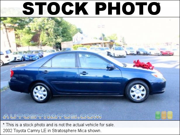 Stock photo for this 2002 Toyota Camry  2.4 Liter DOHC 16-Valve VVT 4 Cylinder 4 Speed Automatic