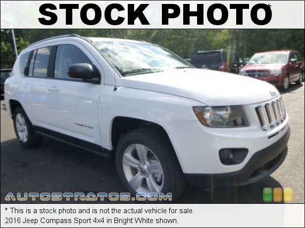Stock photo for this 2016 Jeep Compass Sport 4x4 2.4 Liter DOHC 16-Valve VVT 4 Cylinder 5 Speed Manual