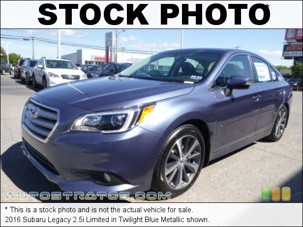 Stock photo for this 2016 Subaru Legacy 2.5i Limited 2.5 Liter DOHC 16-Valve VVT Flat 4 Cylinder Lineartronic CVT Automatic
