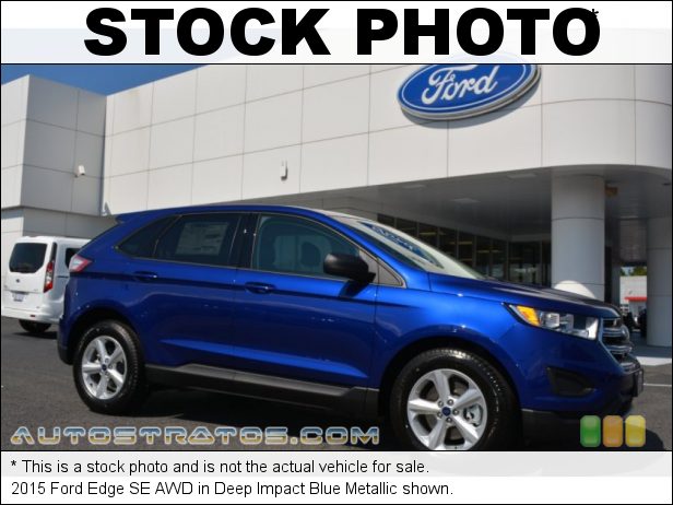 Stock photo for this 2015 Ford Edge SE AWD 2.0 Liter DI Turbocharged DOHC 16-Valve EcoBoost 4 Cylinder 6 Speed SelectShift Automatic