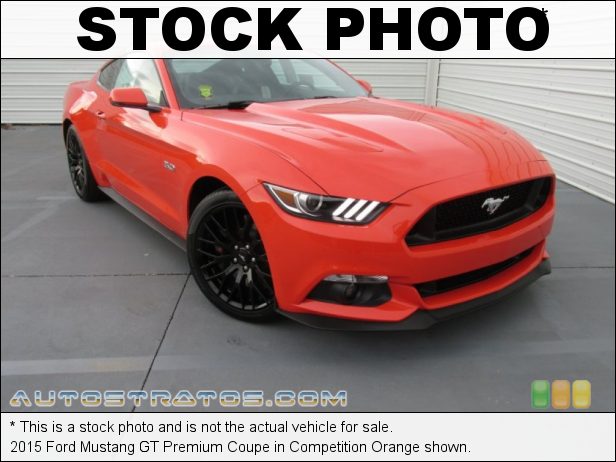 Stock photo for this 2015 Ford Mustang Coupe 5.0 Liter DOHC 32-Valve Ti-VCT V8 6 Speed Manual