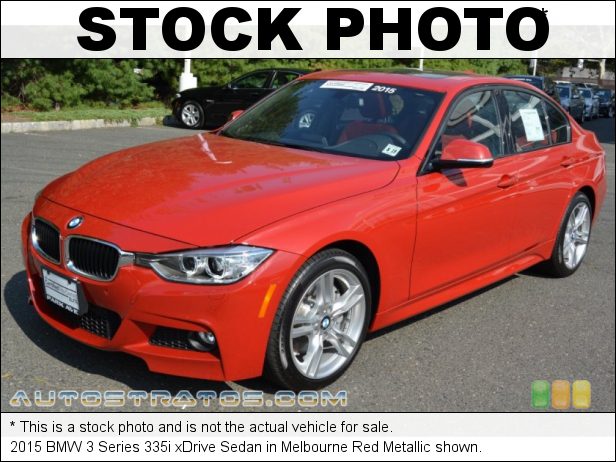 Stock photo for this 2015 BMW 3 Series 335i xDrive Sedan 3.0 Liter DI TwinPower Turbocharged DOHC 24-Valve VVT Inline 6 C 8 Speed Automatic