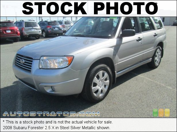 Stock photo for this 2008 Subaru Forester 2.5 X 2.5 Liter SOHC 16-Valve VVT Flat 4 Cylinder 4 Speed Automatic