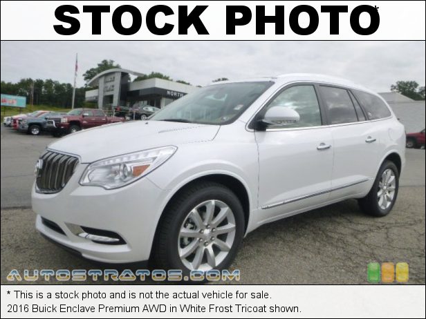 Stock photo for this 2016 Buick Enclave Premium AWD 3.6 Liter DI DOHC 24-Valve VVT V6 6 Speed Automatic