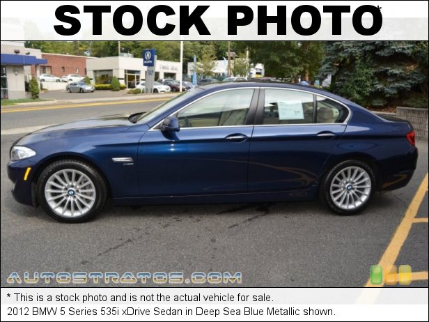Stock photo for this 2012 BMW 5 Series 535i xDrive Sedan 3.0 Liter DI TwinPower Turbocharged DOHC 24-Valve VVT Inline 6 C 8 Speed Steptronic Automatic