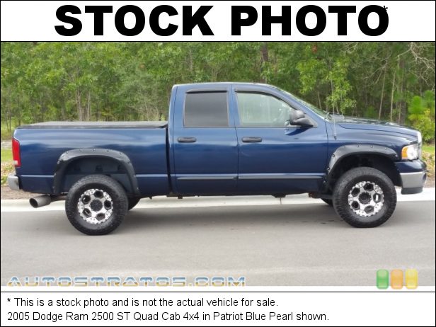Stock photo for this 2005 Dodge Ram 2500 Quad Cab 4x4 5.9 Liter Cummins OHV 24-Valve Turbo-Diesel Inline 6-Cylinder 4 Speed Automatic