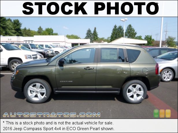 Stock photo for this 2016 Jeep Compass Sport 2.4 Liter DOHC 16-Valve VVT 4 Cylinder 5 Speed Manual