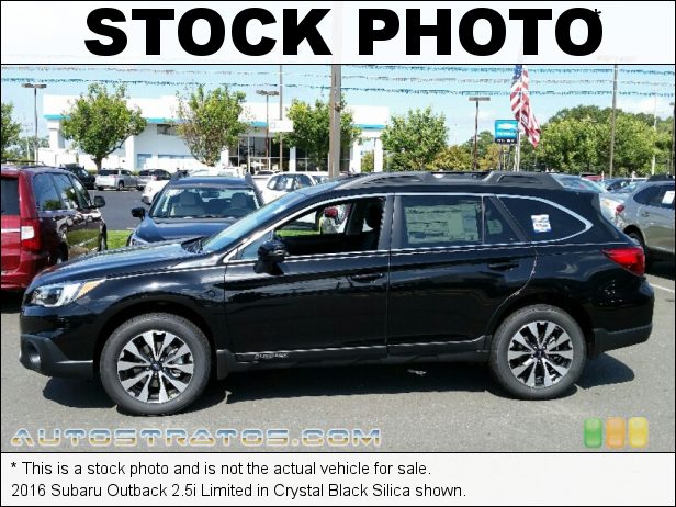 Stock photo for this 2016 Subaru Outback 2.5i Limited 2.5 Liter DOHC 16-Valve VVT Flat 4 Cylinder Lineartronic CVT Automatic