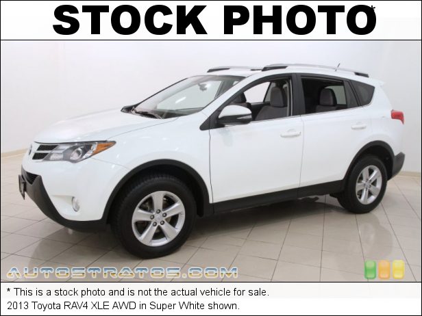 Stock photo for this 2013 Toyota RAV4 XLE AWD 2.5 Liter DOHC 16-Valve Dual VVT-i 4 Cylinder 6 Speed ECT-i Automatic