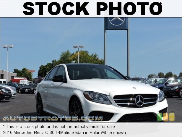 Stock photo for this 2016 Mercedes-Benz C 300 4Matic Sedan 2.0 Liter DI Turbocharged DOHC 16-Valve VVT 4 Cylinder 7 Speed Automatic