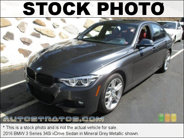 Stock photo for this 2018 BMW 3 Series 340i xDrive Sedan 3.0 Liter DI TwinPower Turbocharged DOHC 24-Valve VVT Inline 6 C 8 Speed Sport Automatic