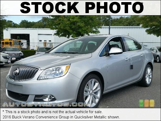 Stock photo for this 2016 Buick Verano Group 2.4 Liter SIDI DOHC 16-Valve VVT Ecotec 4 Cylinder 6 Speed Automatic