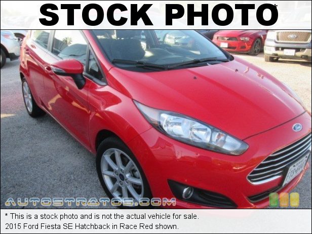 Stock photo for this 2015 Ford Fiesta SE Hatchback 1.6 Liter DOHC 16-Valve Ti-VCT 4 Cylinder 6 Speed SelectShift Automatic