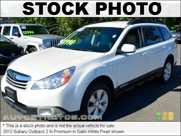 Stock photo for this 2012 Subaru Outback 2.5i Premium 2.5 Liter SOHC 16-Valve VVT Flat 4 Cylinder Lineartronic CVT Automatic