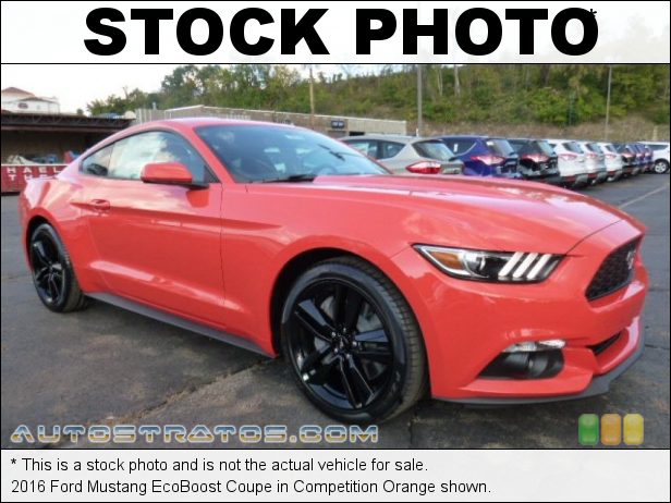 Stock photo for this 2016 Ford Mustang EcoBoost Coupe 2.3 Liter GTDI Turbocharged DOHC 16-Valve EcoBoost 4 Cylinder 6 Speed Manual