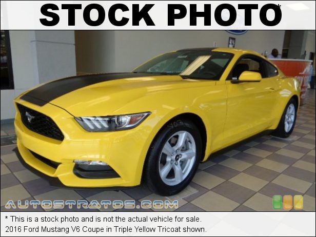 Stock photo for this 2016 Ford Mustang V6 Coupe 3.7 Liter DOHC 24-Valve Ti-VCT V6 6 Speed Manual
