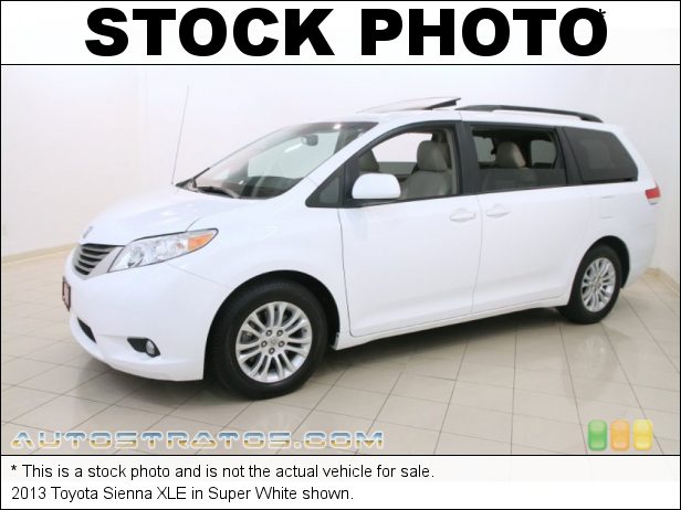 Stock photo for this 2013 Toyota Sienna XLE 3.5 Liter DOHC 24-Valve Dual VVT-i V6 6 Speed ECT-i Automatic