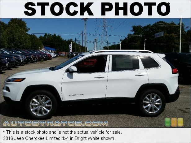 Stock photo for this 2016 Jeep Cherokee Limited 4x4 2.4 Liter SOHC 16-Valve MultiAir 4 Cylinder 9 Speed Automatic