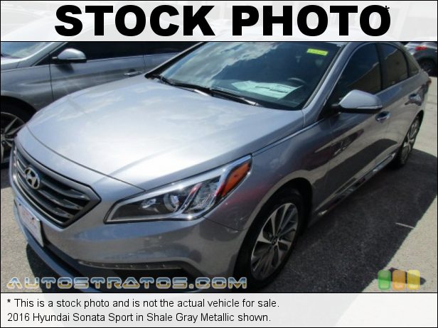 Stock photo for this 2016 Hyundai Sonata Sport 2.4 Liter GDI DOHC 16-Valve D-CVVT 4 Cylinder 6 Speed SHIFTRONIC Automatic