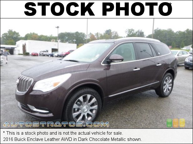 Stock photo for this 2016 Buick Enclave Leather AWD 3.6 Liter DI DOHC 24-Valve VVT V6 6 Speed Automatic